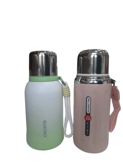 فلاسک AMSZM بند سیلیکونی 600 میل استیل 316